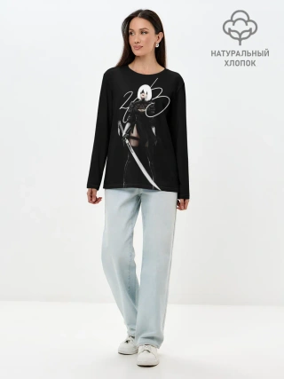 Лонгслив женский. Хлопок / 2B