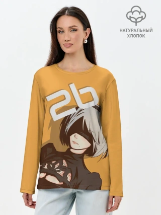 Лонгслив женский. Хлопок / 2b