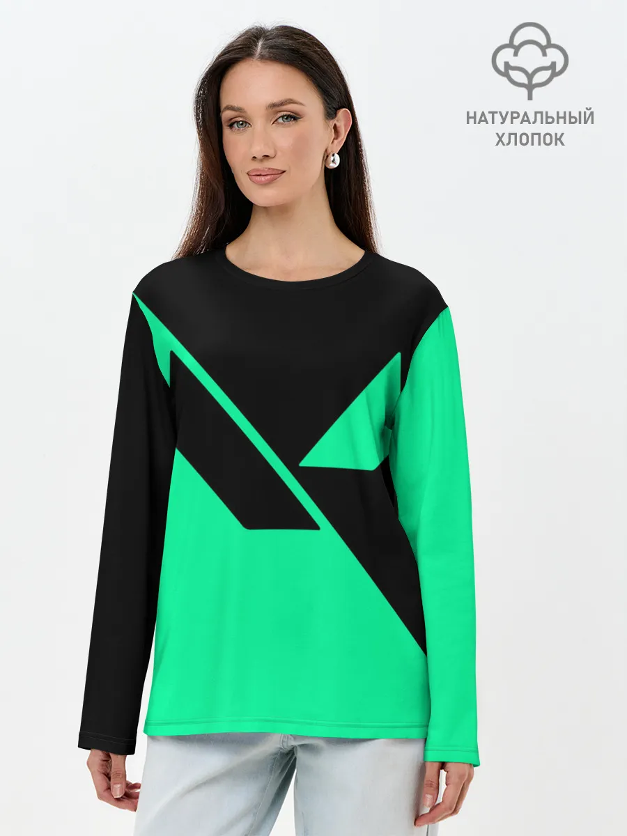 Лонгслив женский. Хлопок / VALORANT