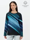 Лонгслив женский. Хлопок / GEOMETRY STRIPES