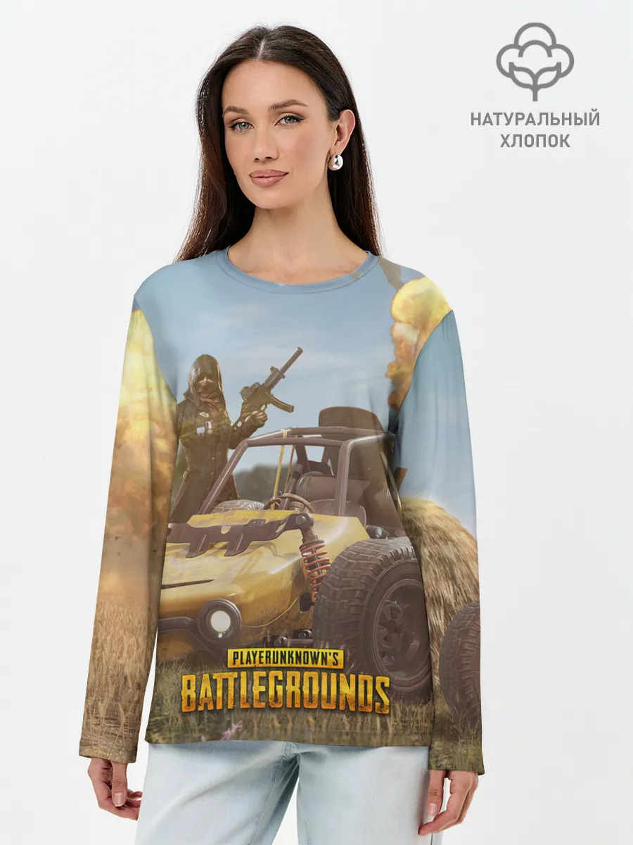 Лонгслив женский. Хлопок / Pubg Mobile