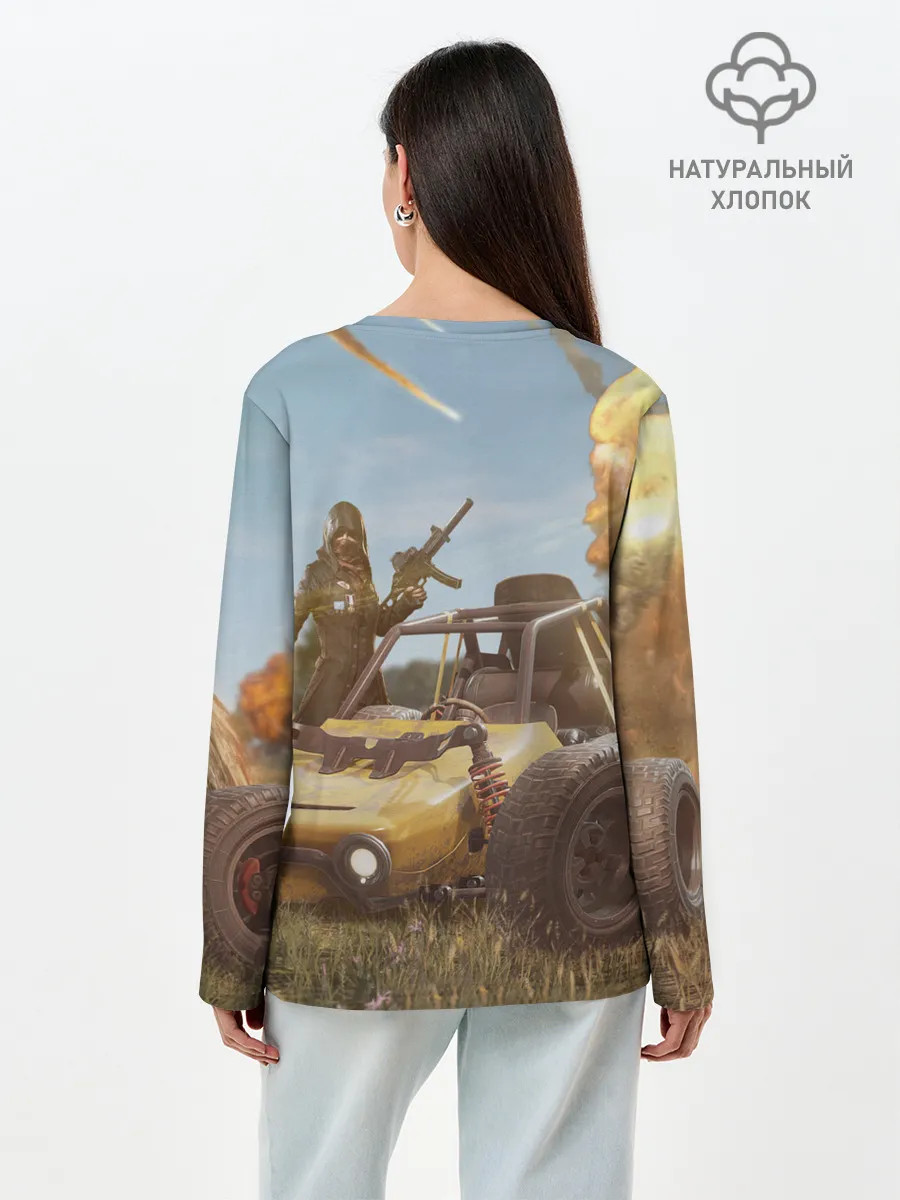 Лонгслив женский. Хлопок / Pubg Mobile