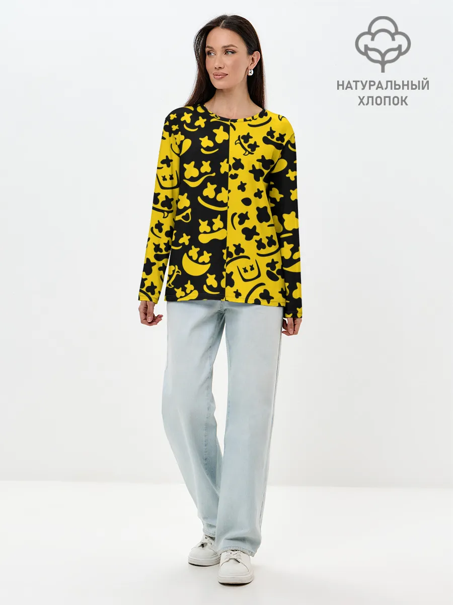 Лонгслив женский. Хлопок / FORTNITE x MARSHMELLO