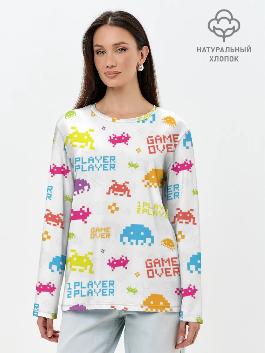 Лонгслив женский. Хлопок / Players