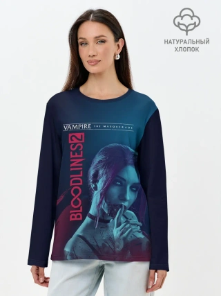 Лонгслив женский. Хлопок / Bloodlines 2