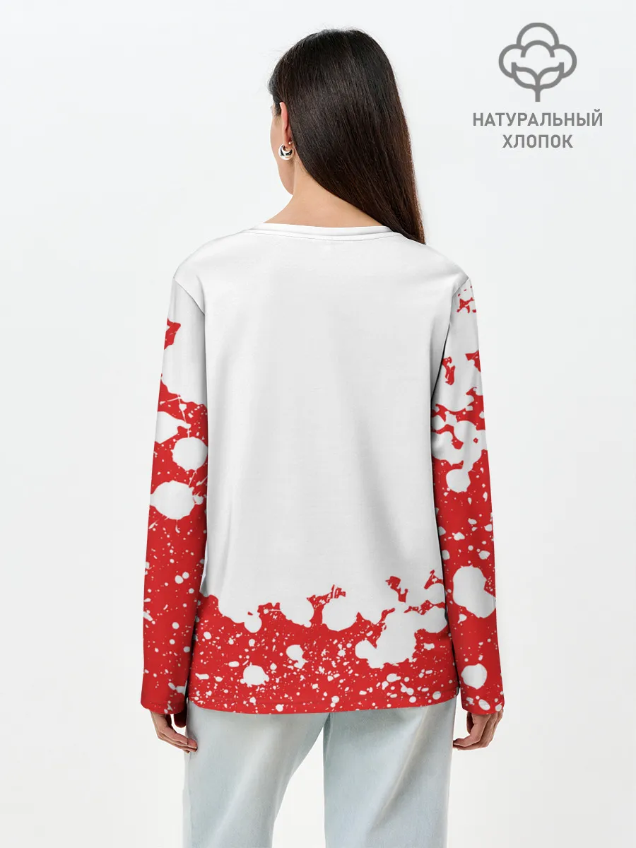 Лонгслив женский. Хлопок / Бумажный дом | La Casa de Papel