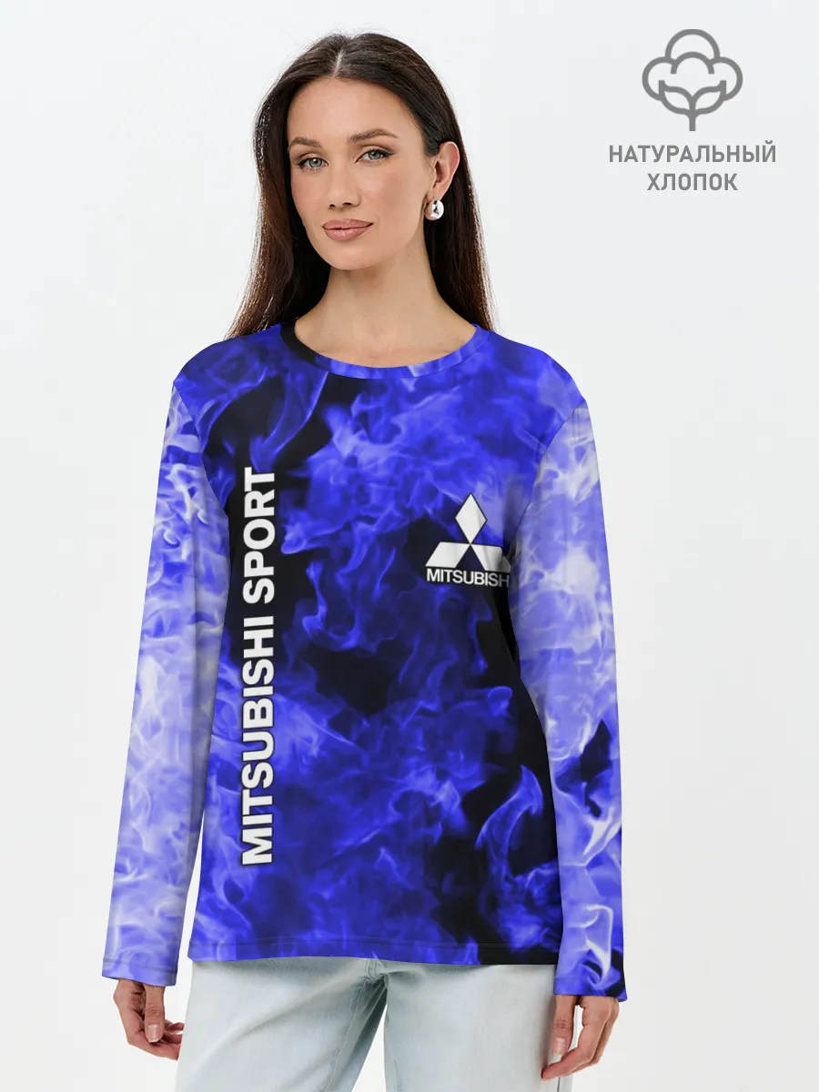 Лонгслив женский. Хлопок / MITSUBISHI