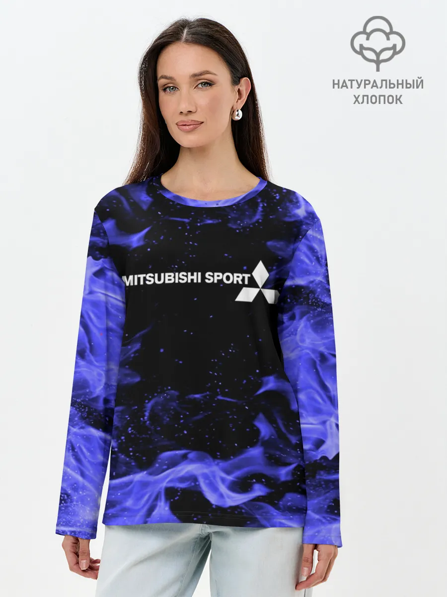 Лонгслив женский. Хлопок / MITSUBISHI