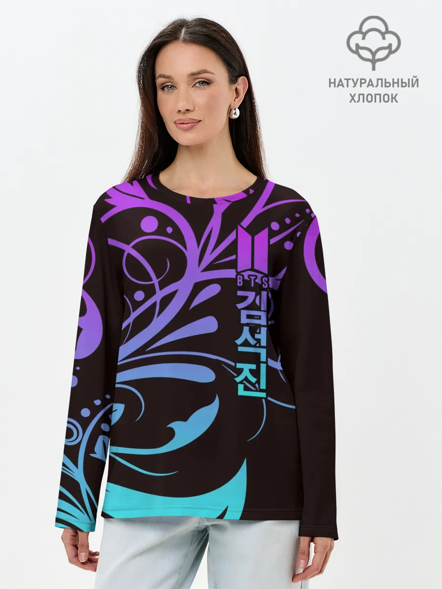 Лонгслив женский. Хлопок / BTS