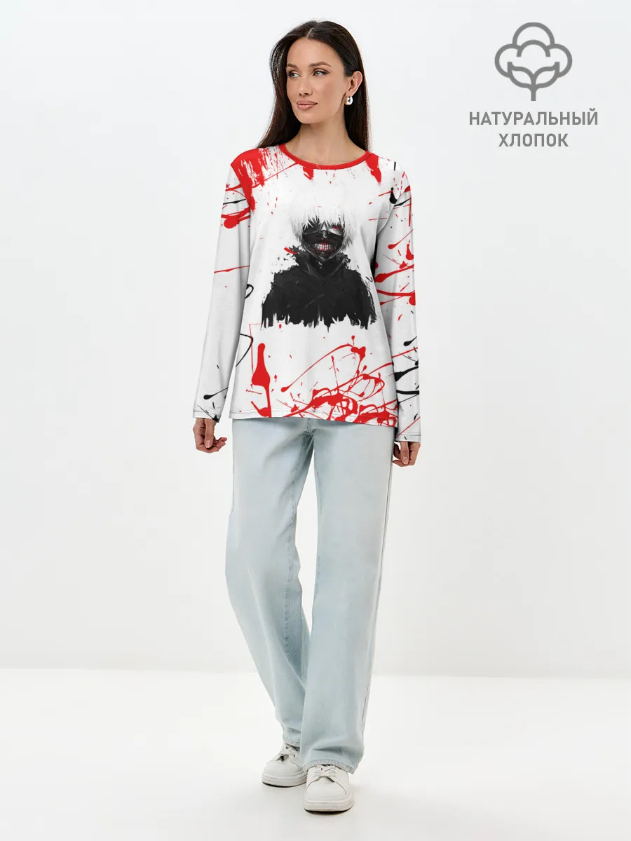 Лонгслив женский. Хлопок / Гуль