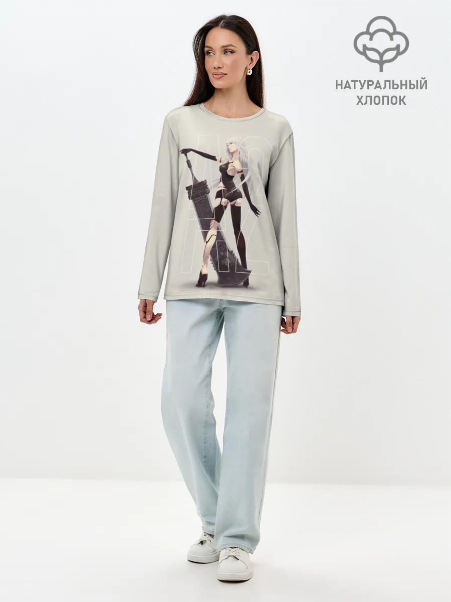 Лонгслив женский. Хлопок / A2