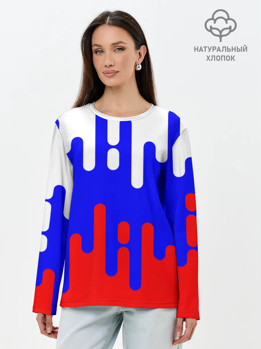 Лонгслив женский. Хлопок / Россия.