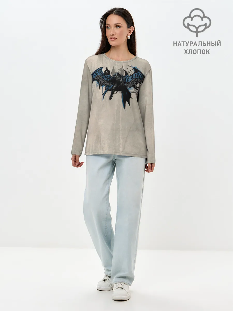 Лонгслив женский. Хлопок / Batman: Arkham Knight