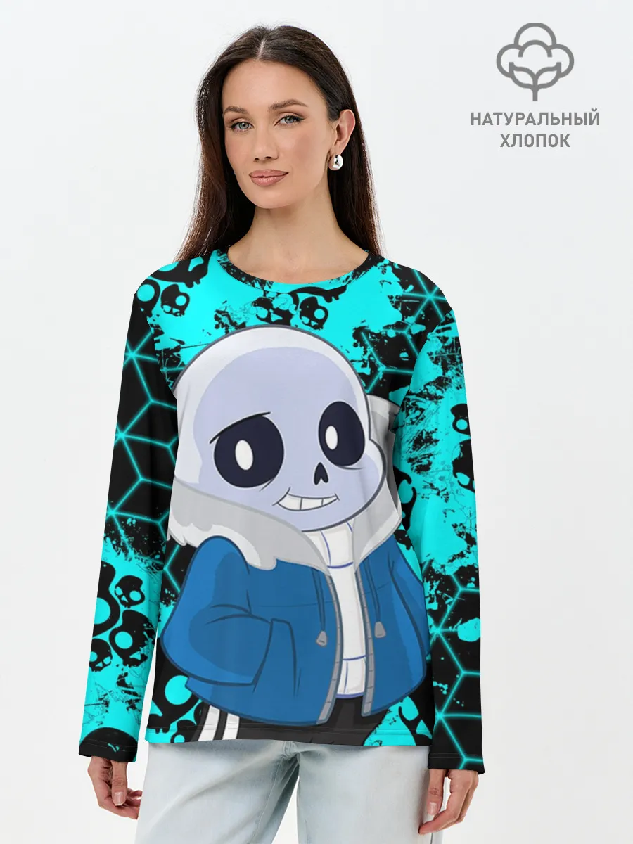 Лонгслив женский. Хлопок / Sans | Санс