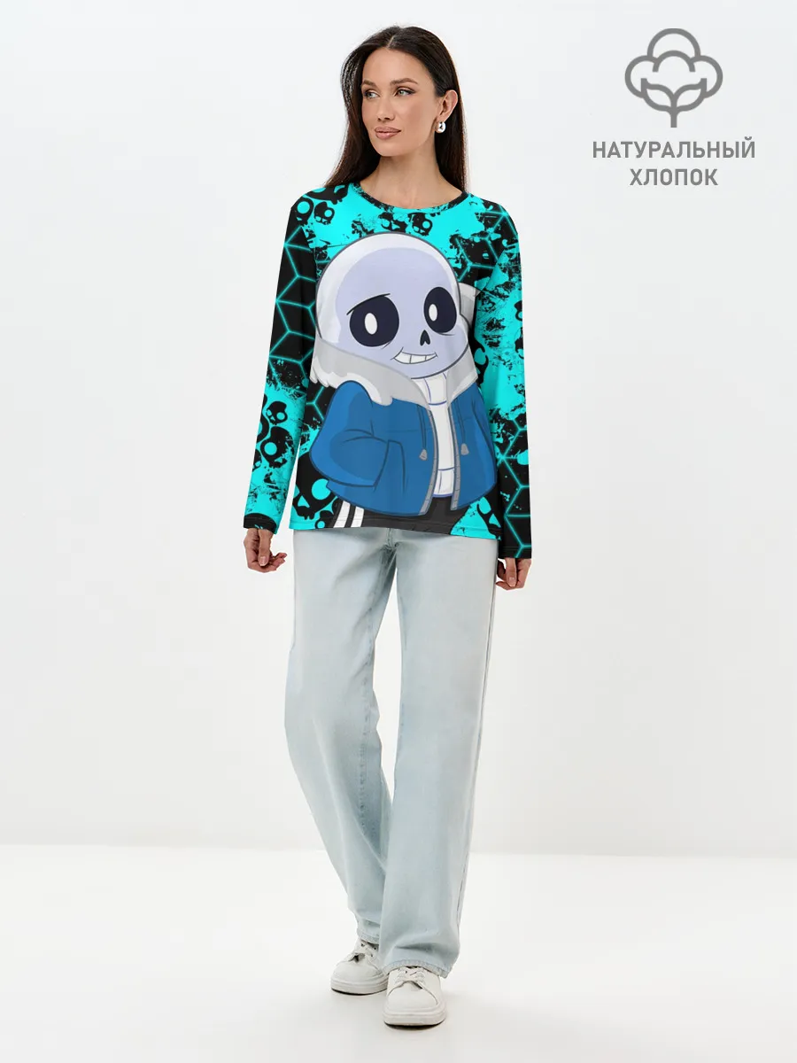 Лонгслив женский. Хлопок / Sans | Санс