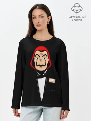 Лонгслив женский. Хлопок / Бумажный Дом
