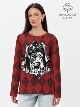 Лонгслив женский. Хлопок / Harley Quinn