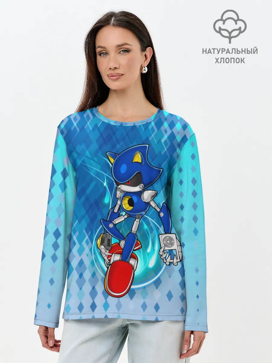 Лонгслив женский. Хлопок / Metal Sonic