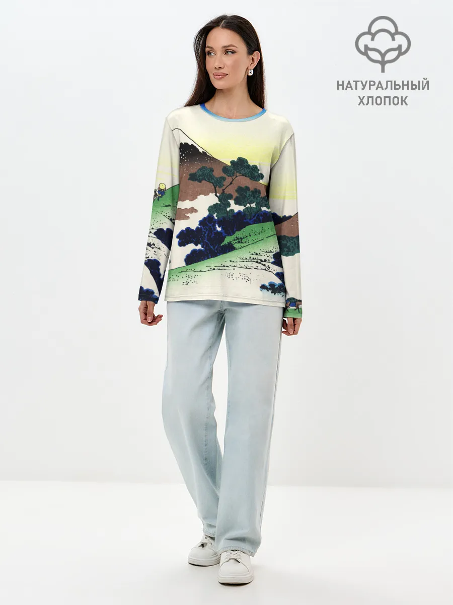 Лонгслив женский. Хлопок / ЯПОНИЯ