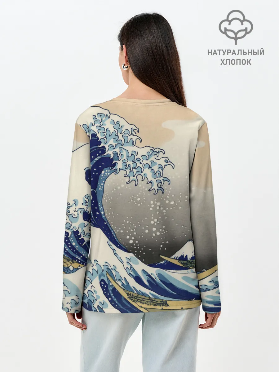 Лонгслив женский. Хлопок / ЯПОНСКАЯ КАРТИНА