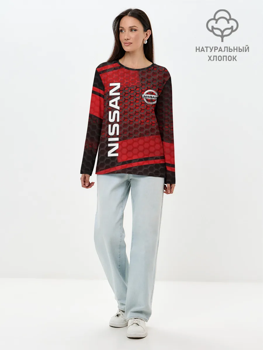 Лонгслив женский. Хлопок / NISSAN