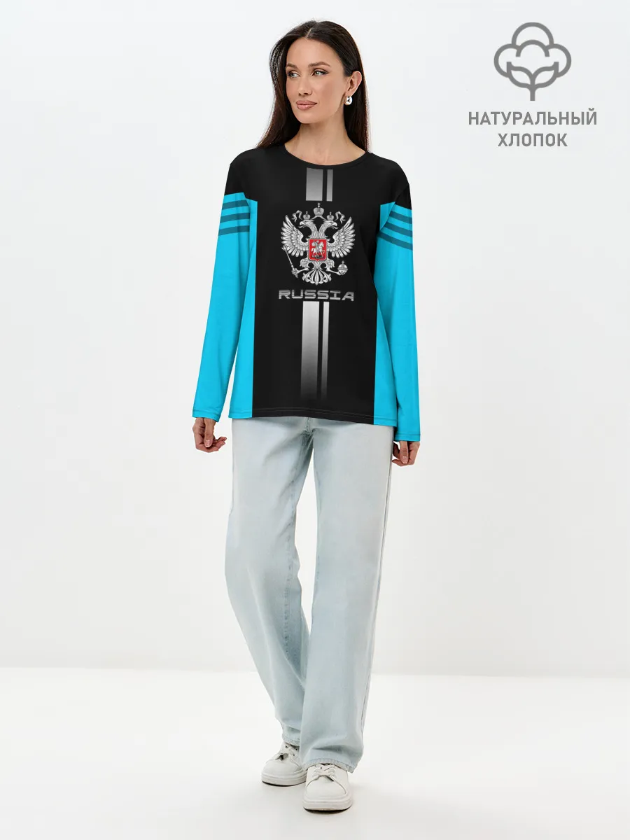 Лонгслив женский. Хлопок / Russia