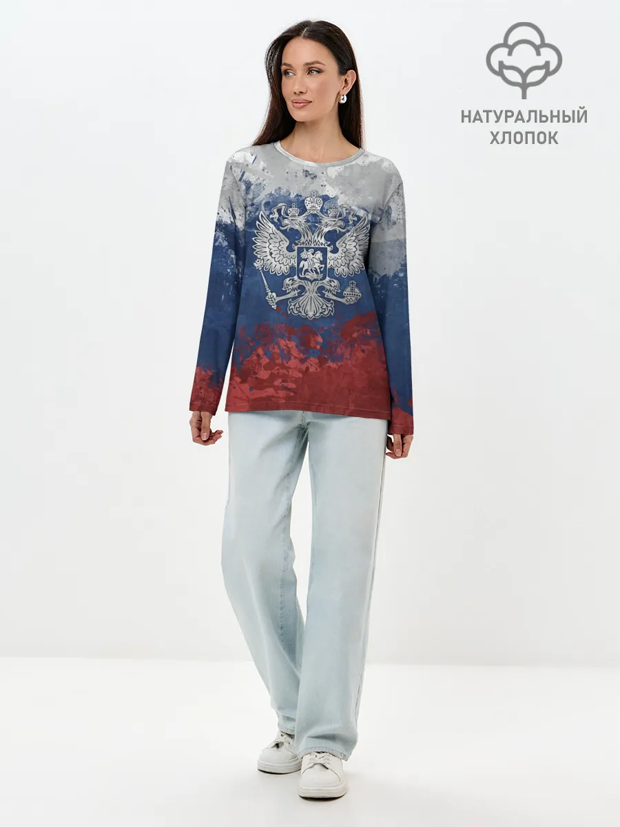 Лонгслив женский. Хлопок / Россия