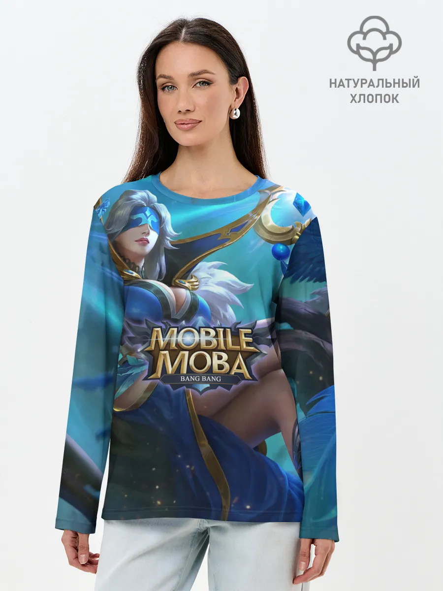 Лонгслив женский. Хлопок / mobile legends