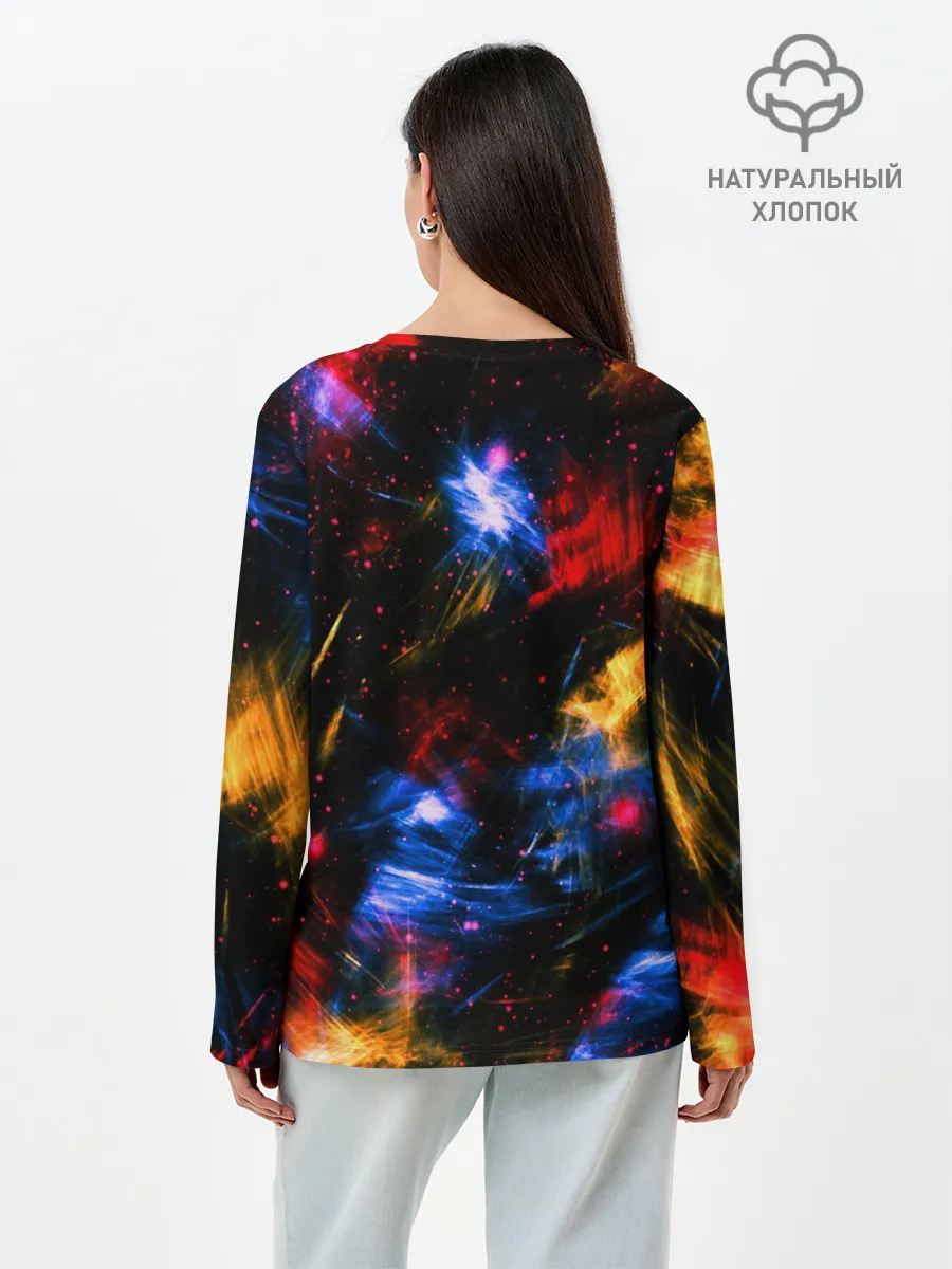 Лонгслив женский. Хлопок / Санс | Undertale