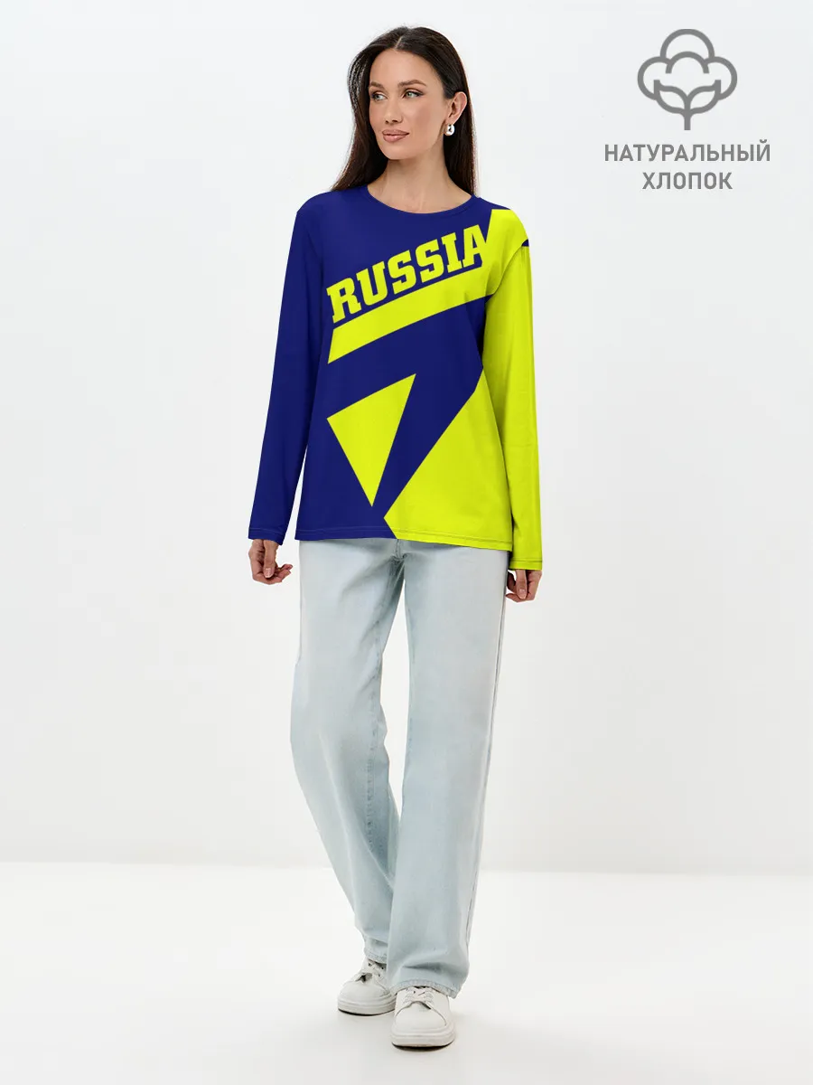 Лонгслив женский. Хлопок / Russia