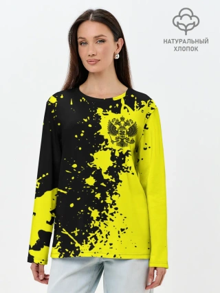 Лонгслив женский. Хлопок / Россия
