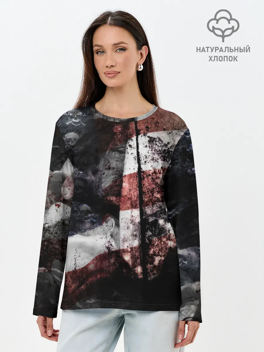 Лонгслив женский. Хлопок / США