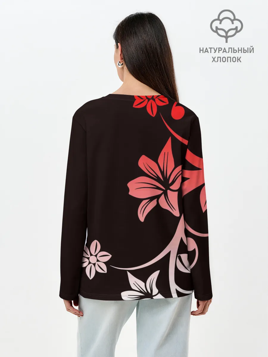 Лонгслив женский. Хлопок / BTS