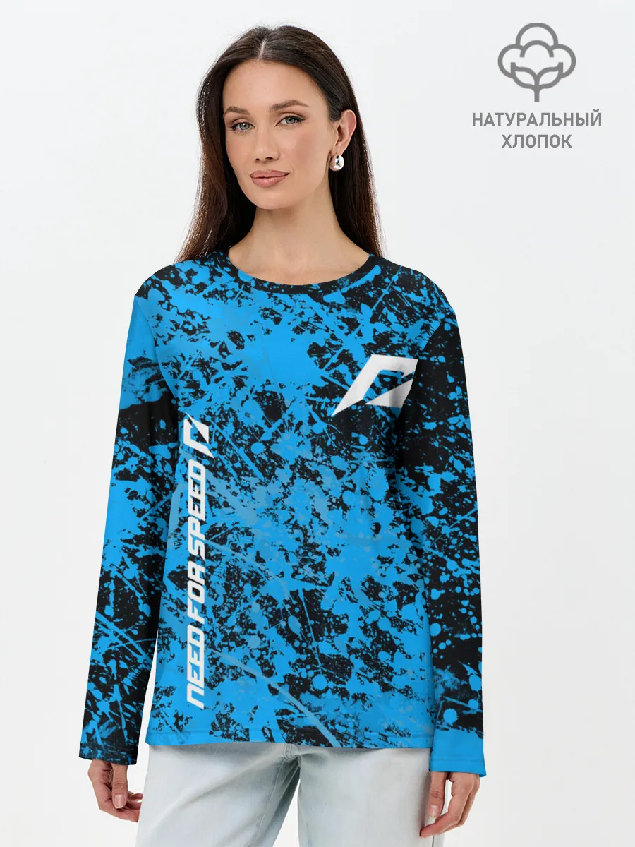 Лонгслив женский. Хлопок / Need for speed Shift