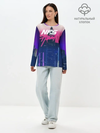 Лонгслив женский. Хлопок / NFS Heat