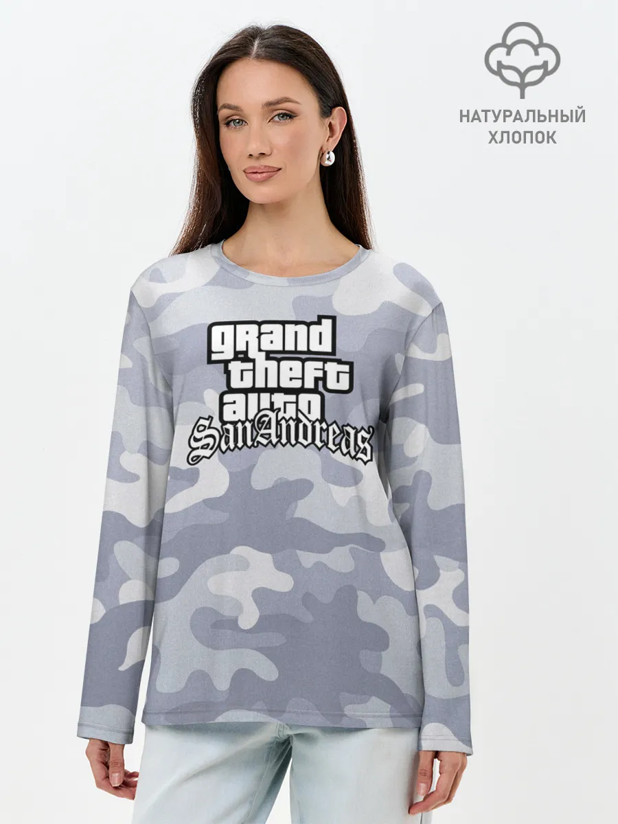 Лонгслив женский. Хлопок / GTA SA