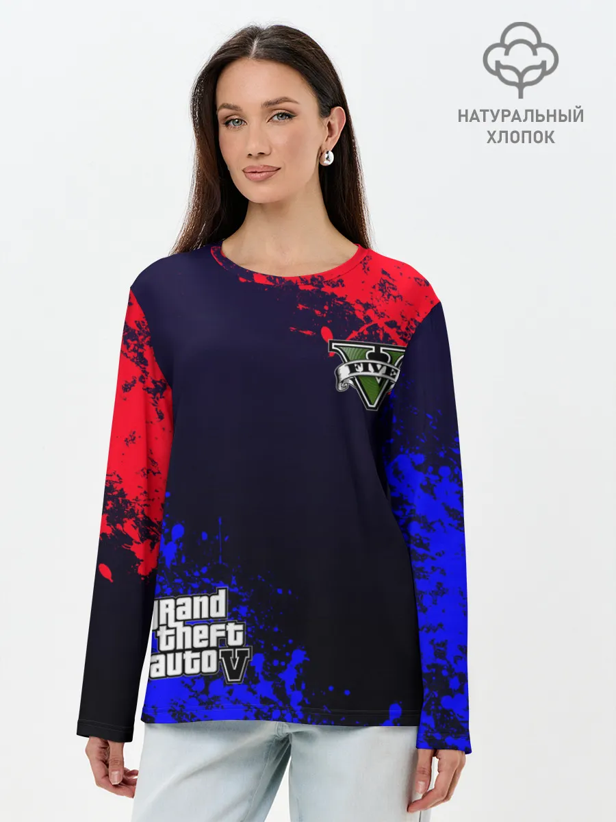 Лонгслив женский. Хлопок / GTA