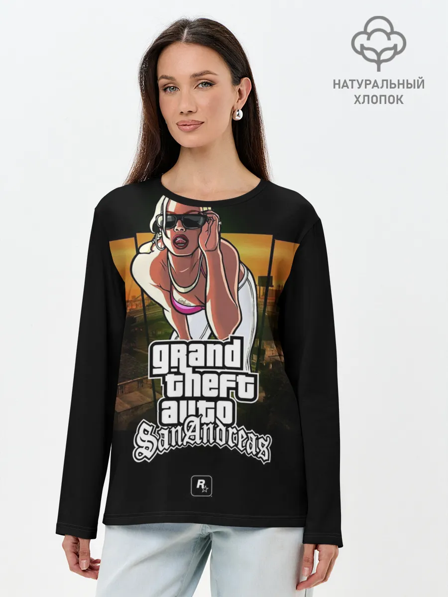 Лонгслив женский. Хлопок / Gta SA