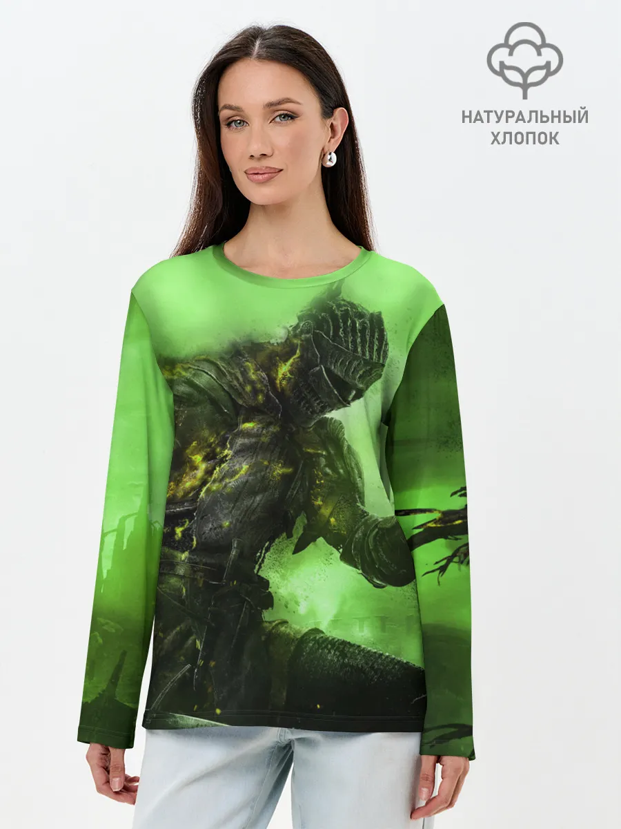 Лонгслив женский. Хлопок / DARK SOULS