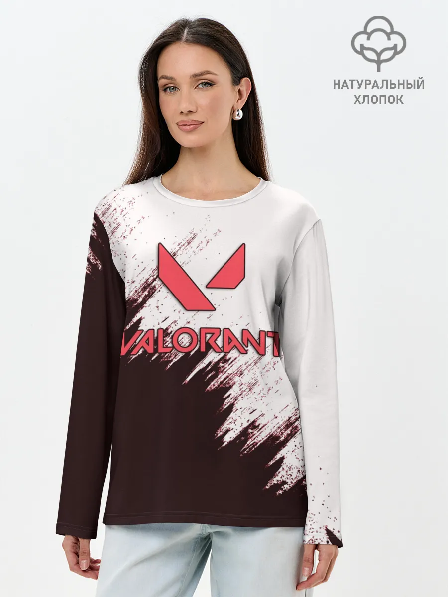 Лонгслив женский. Хлопок / VALORANT