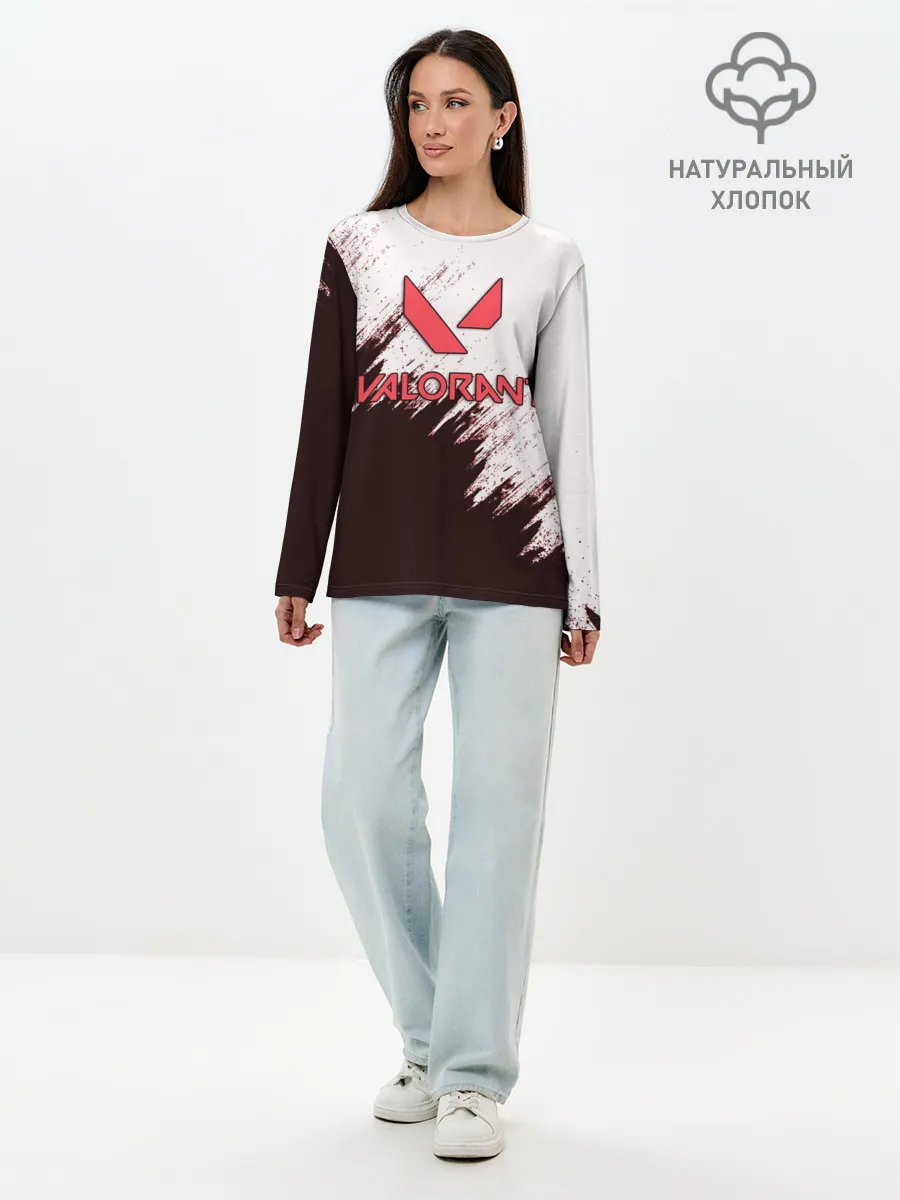 Лонгслив женский. Хлопок / VALORANT