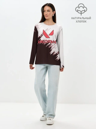 Лонгслив женский. Хлопок / VALORANT