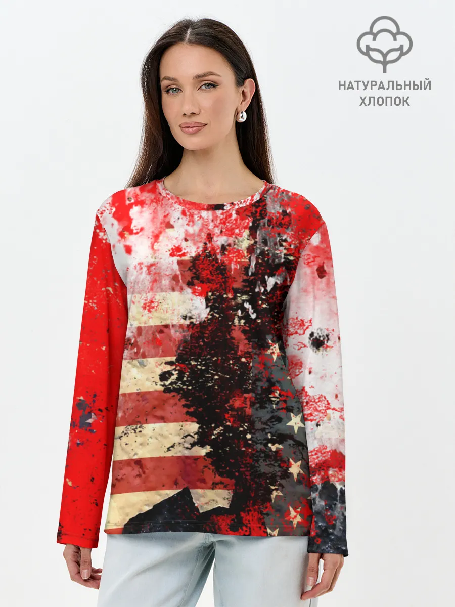 Лонгслив женский. Хлопок / США