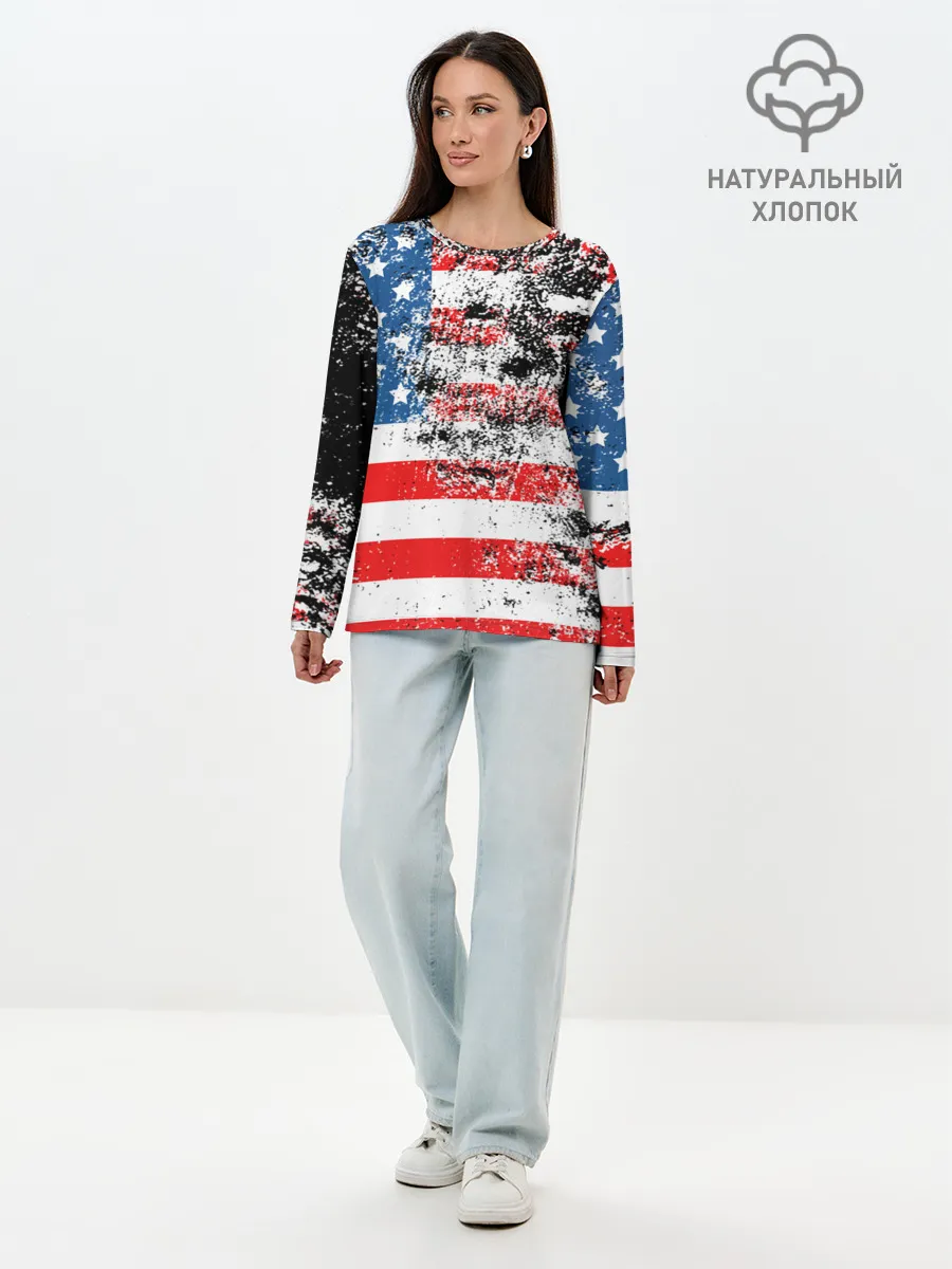 Лонгслив женский. Хлопок / США