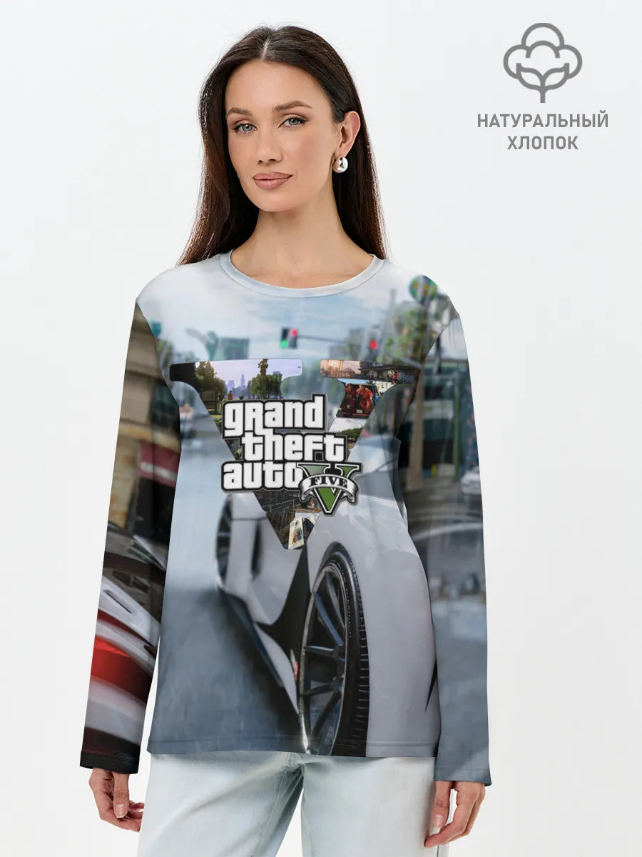 Лонгслив женский. Хлопок / GTA