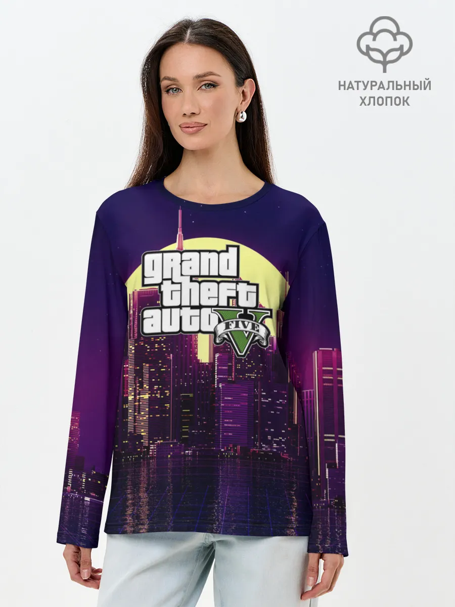 Лонгслив женский. Хлопок / GTA