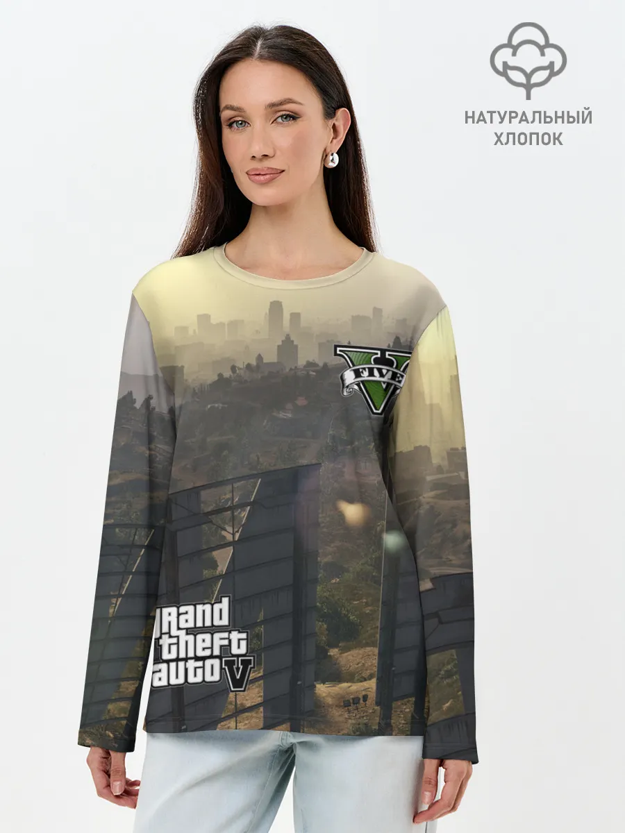 Лонгслив женский. Хлопок / GTA V