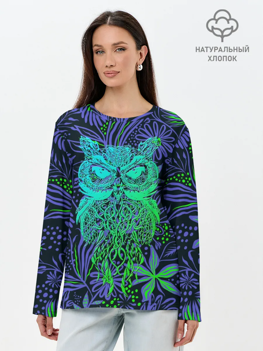 Лонгслив женский. Хлопок / Sova | Сова