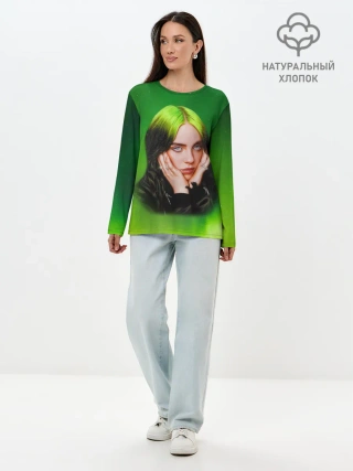 Лонгслив женский. Хлопок / Billie Eilish | Билли Айлиш