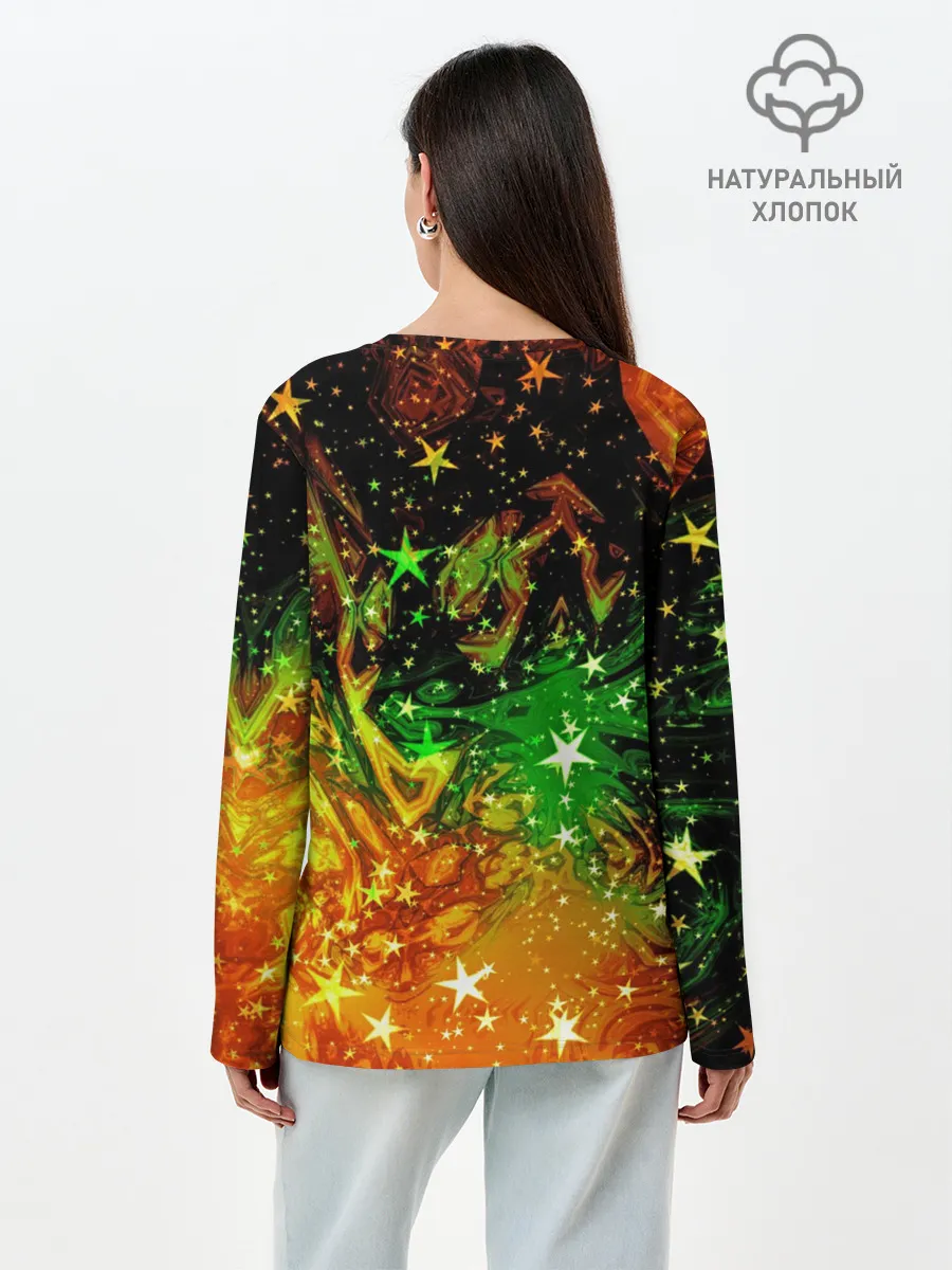 Лонгслив женский. Хлопок / Cosmo Octopus